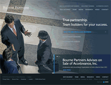 Tablet Screenshot of bourne-partners.com